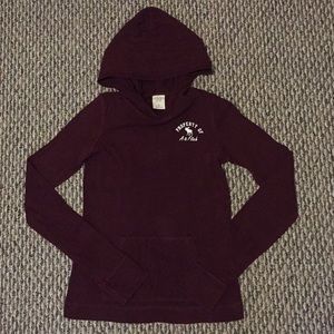 Abercrombie & Fitch Burgundy Long Sleeve Pullover! Y2K